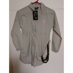 NIKE AIR Gray 2017   Windbreaker Jacket Youth Girl's Size M CUB8246-077